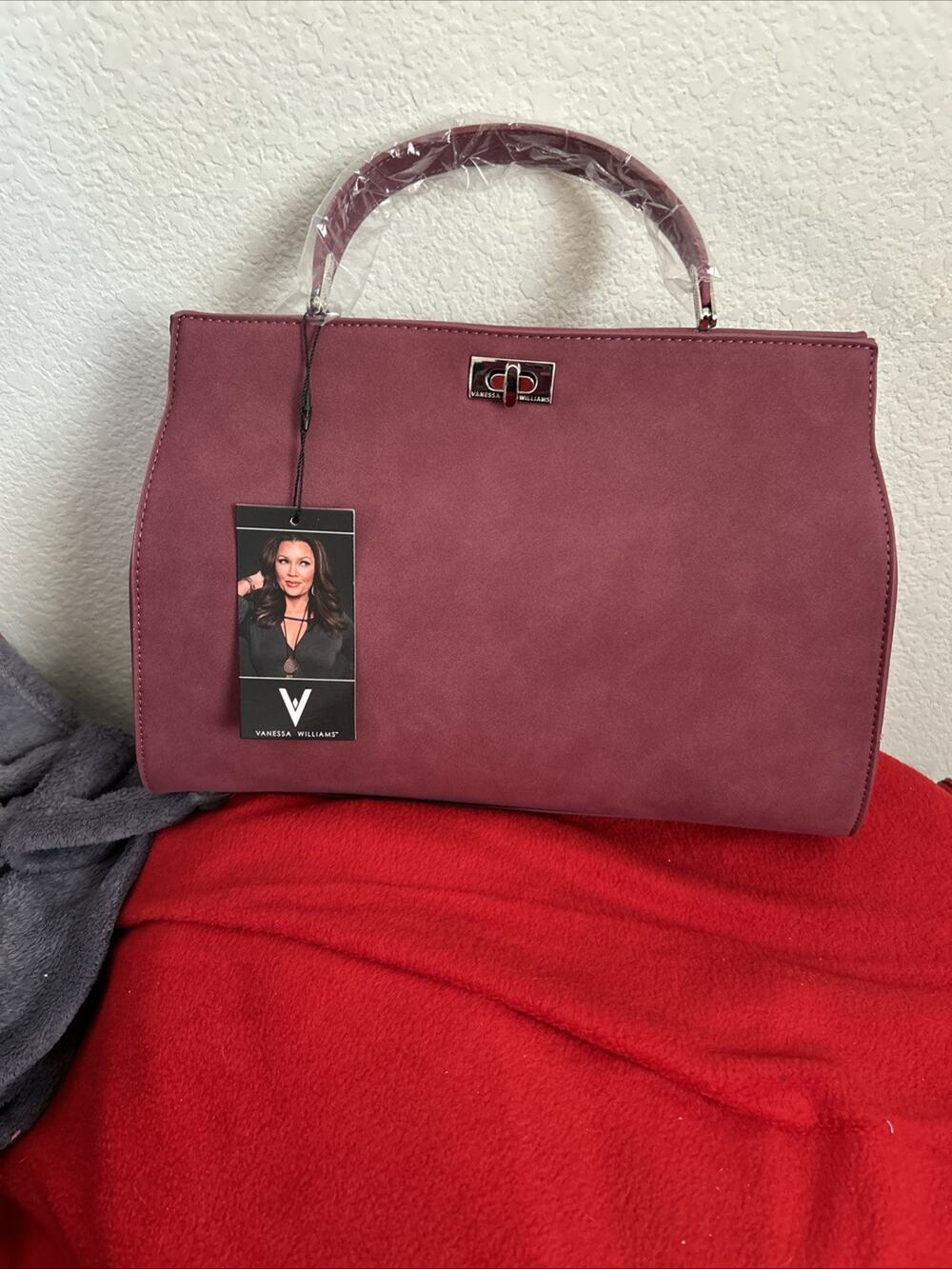 Vanessa Williams Posh Satchel Merlot NWT With Dust Bag